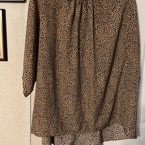 Leopard Print Tunic Top